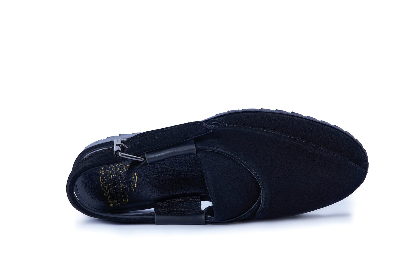 Men’s Black Suede Monk Strap Loafers – Premium Slip-On Formal Shoes