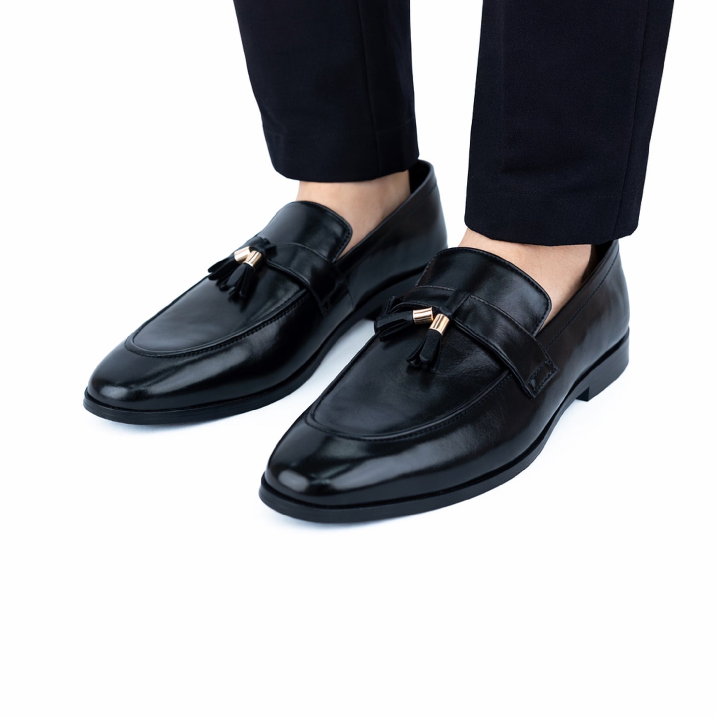 0009-Black (Tassel Loafers)