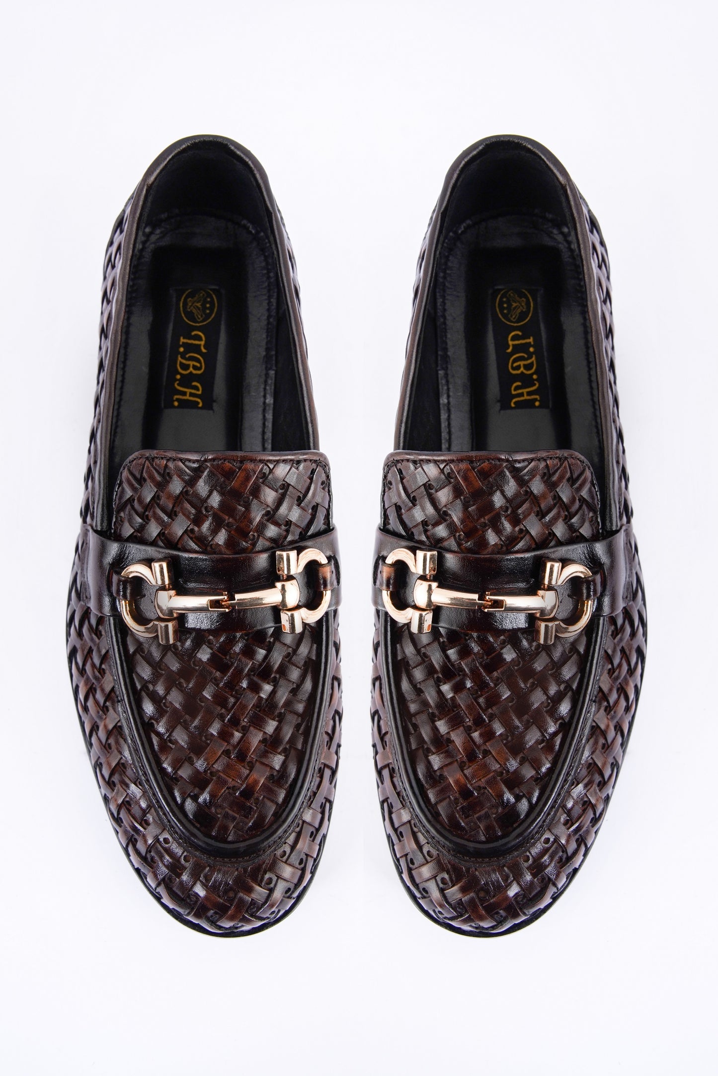 Brown Woven Leather L-1024