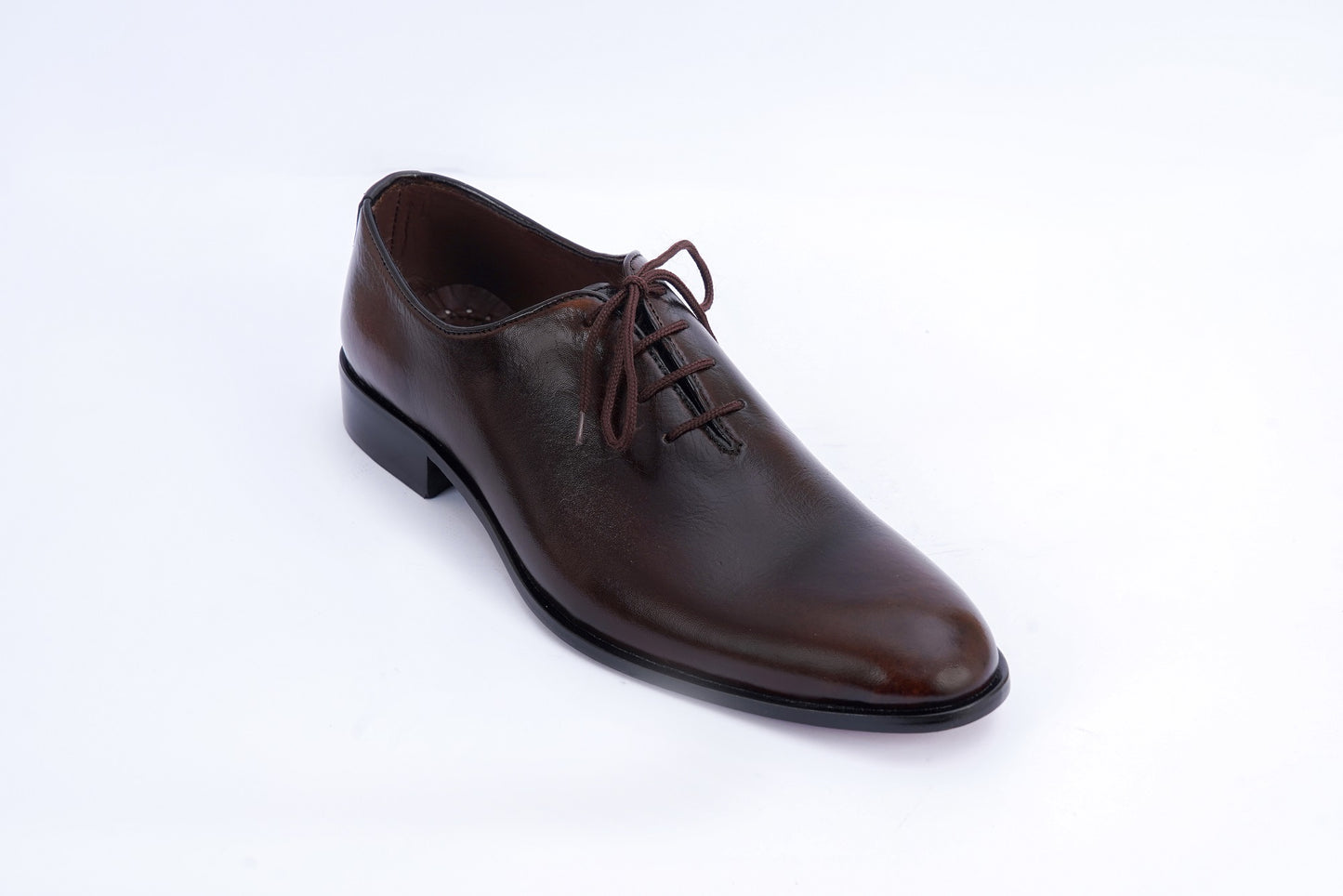 Classic Brown Leather Lace-Up Formal Shoes F-903