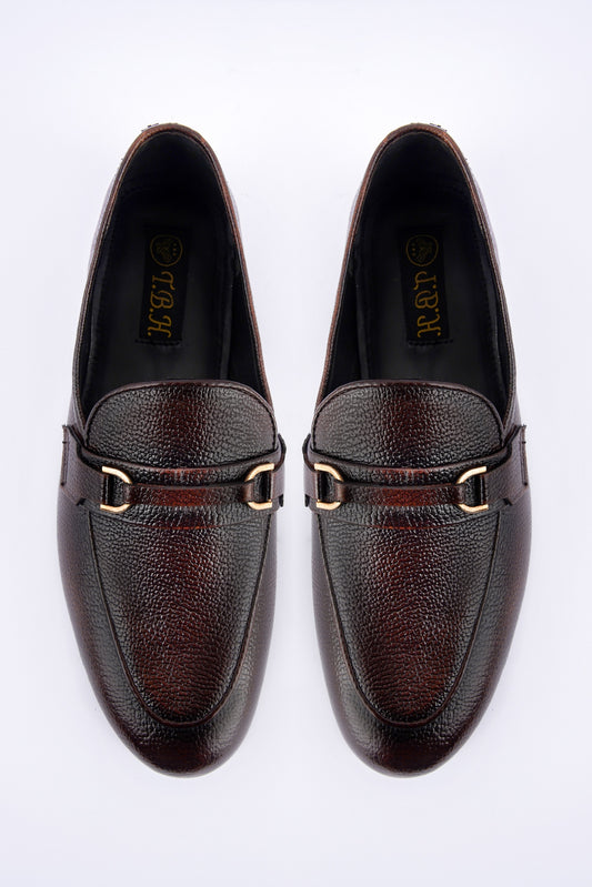 Brown Premium Leather Loafer – Royal Step L-0006