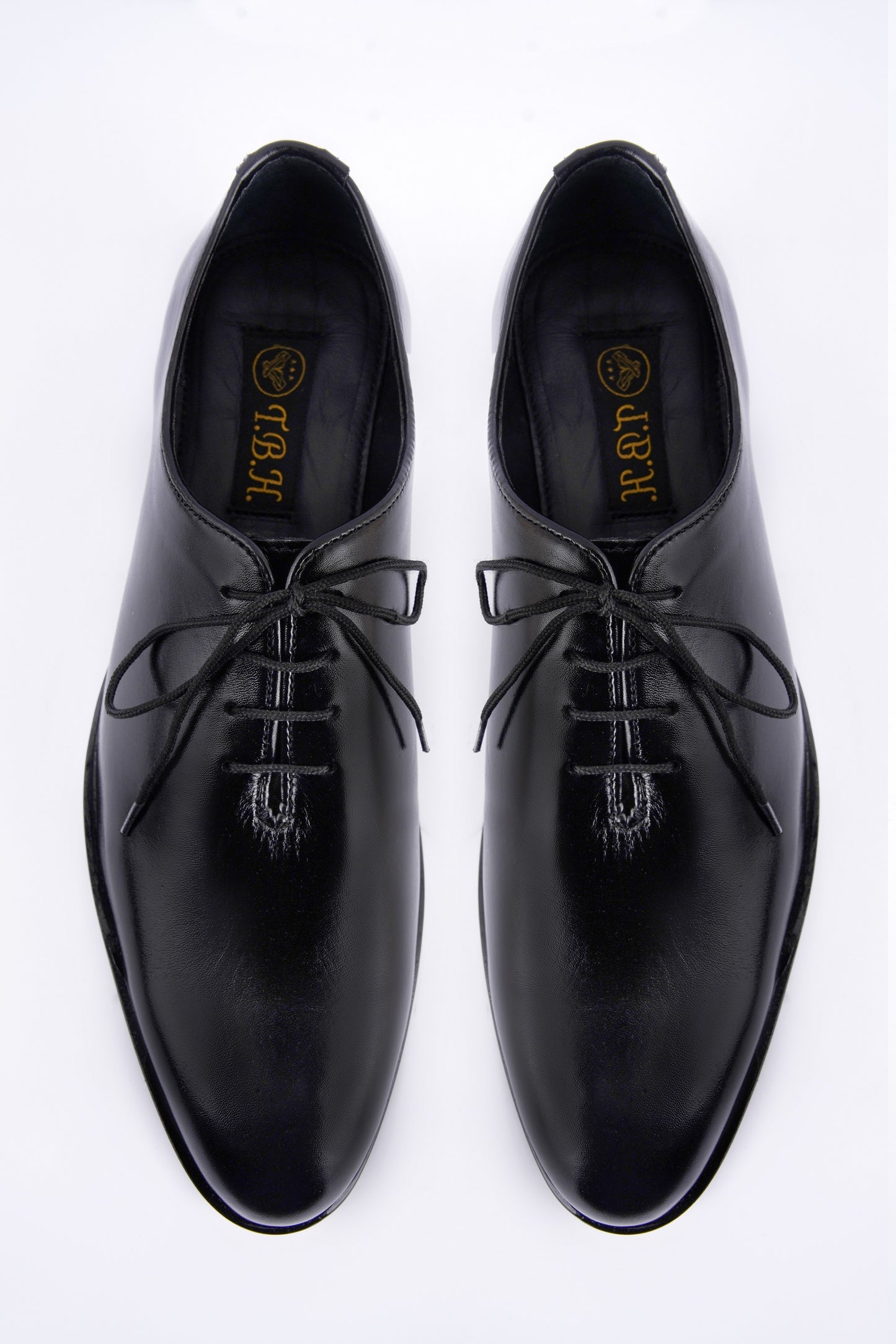 Men’s Black Leather Lace-Up Formal Shoes F-903