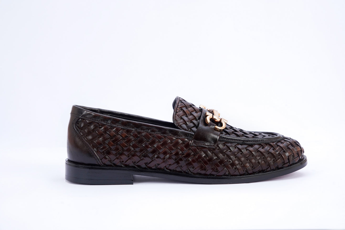 Brown Woven Leather L-1024