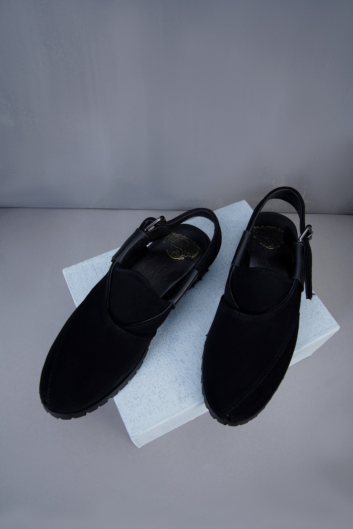 Men’s Black Suede Monk Strap Loafers – Premium Slip-On Formal Shoes