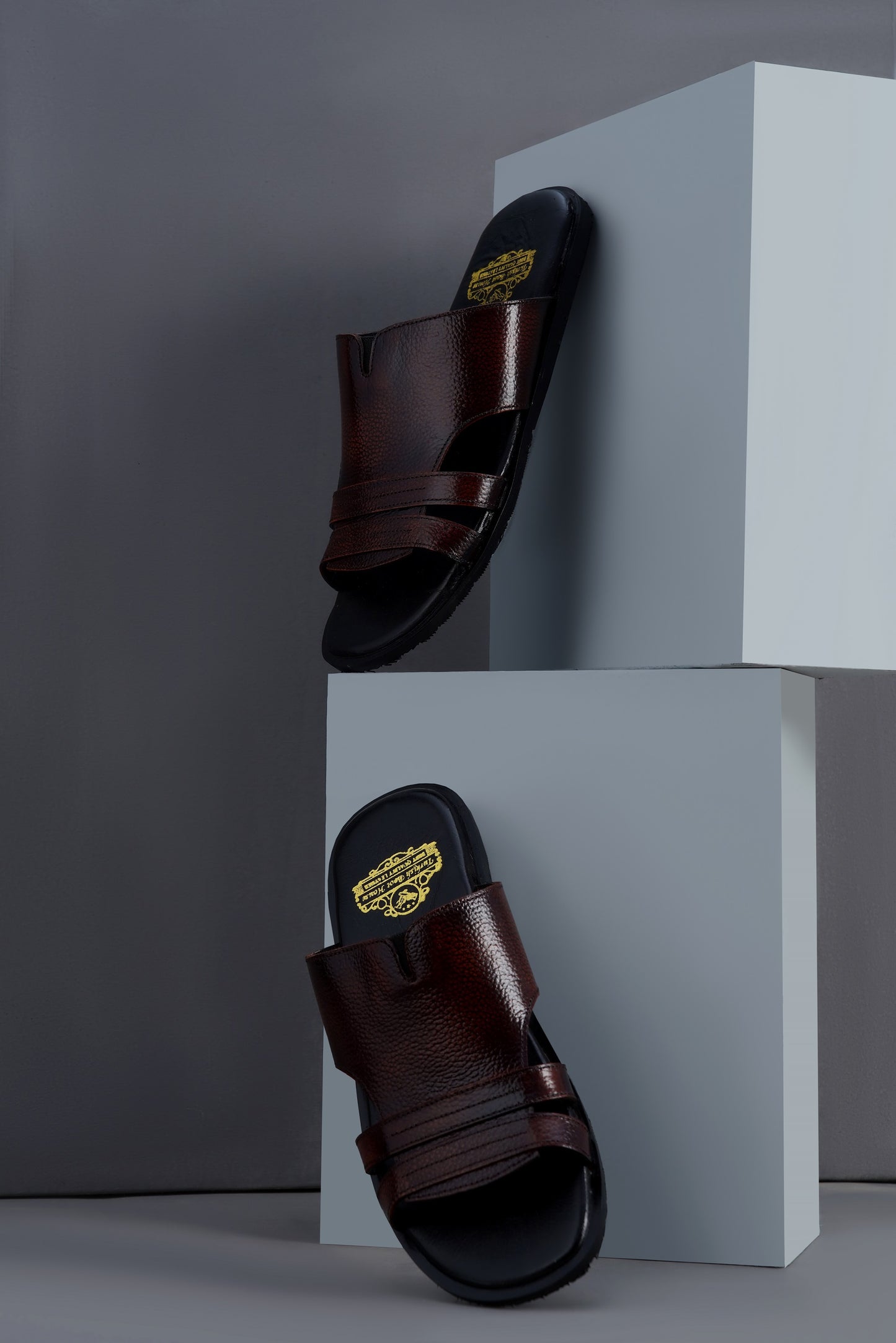 Men’s Brown Leather Slip-On Formal Loafers