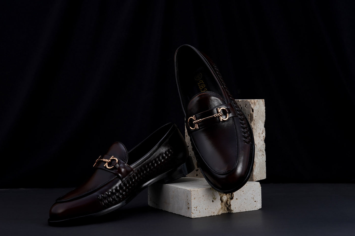 Men’s Premium Leather Buckle Loafers – Classic Formal & Casual Shoes L-1022