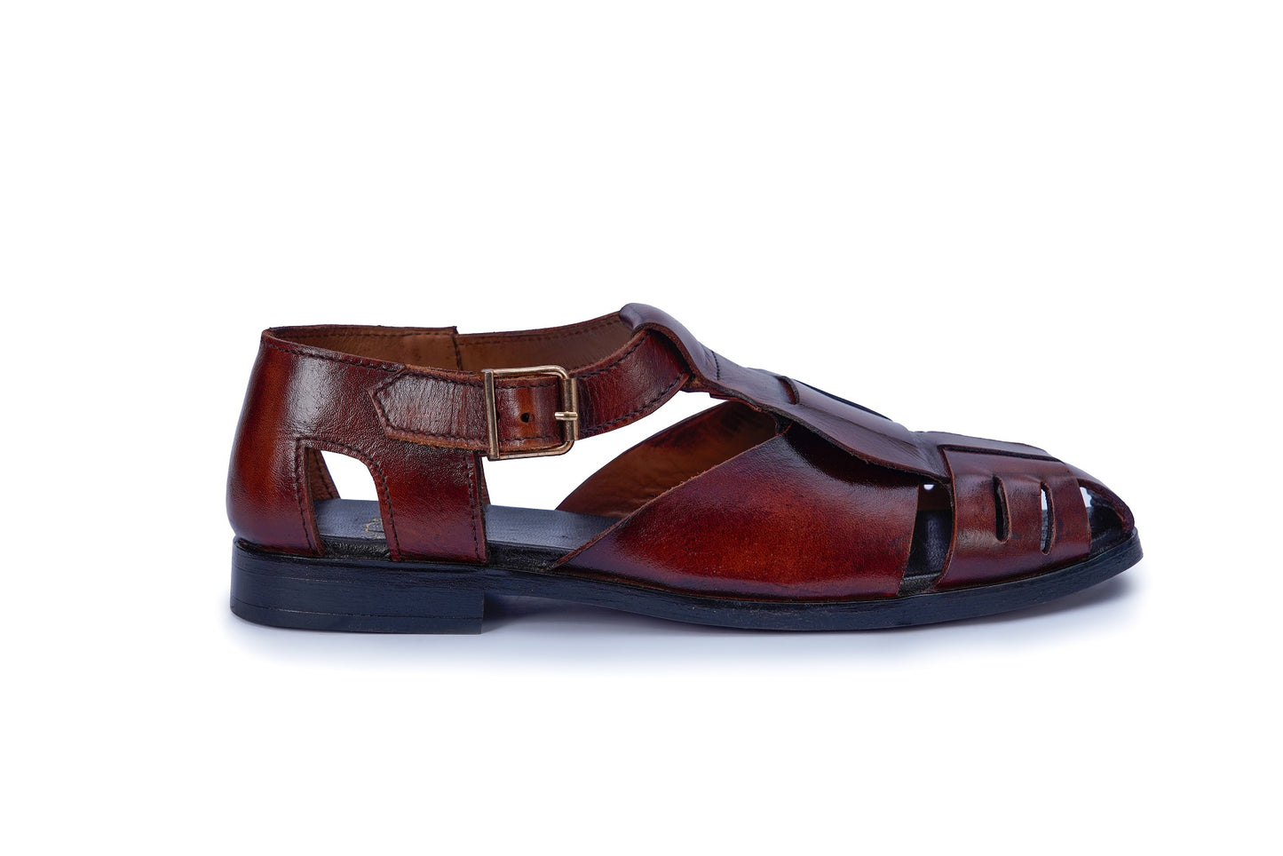 Men’s Premium Leather Buckle Sandal – Handcrafted Comfort Wear S-30