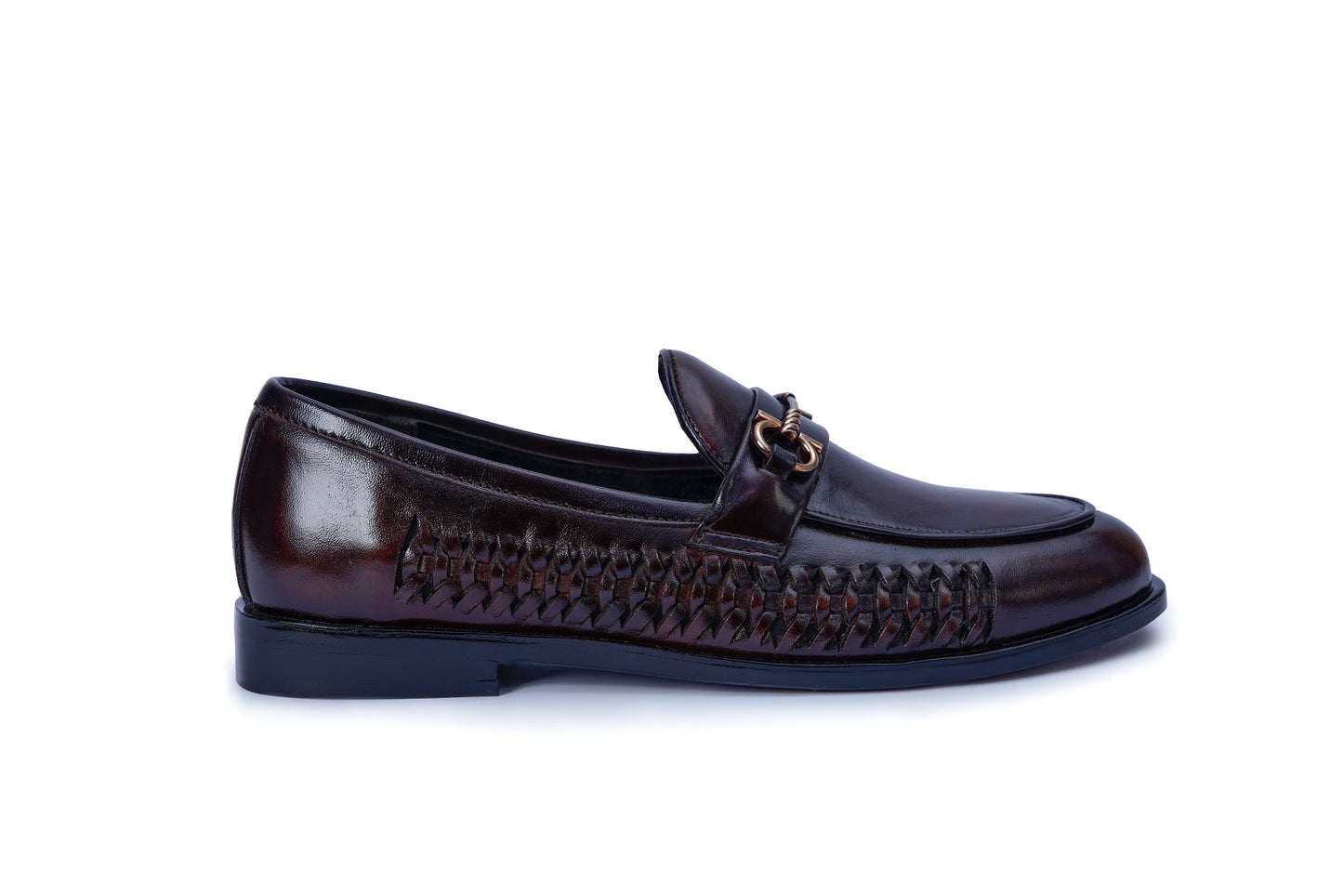 Men’s Premium Leather Buckle Loafers – Classic Formal & Casual Shoes L-1022