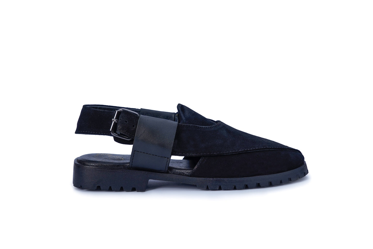 Men’s Black Suede Monk Strap Loafers – Premium Slip-On Formal Shoes