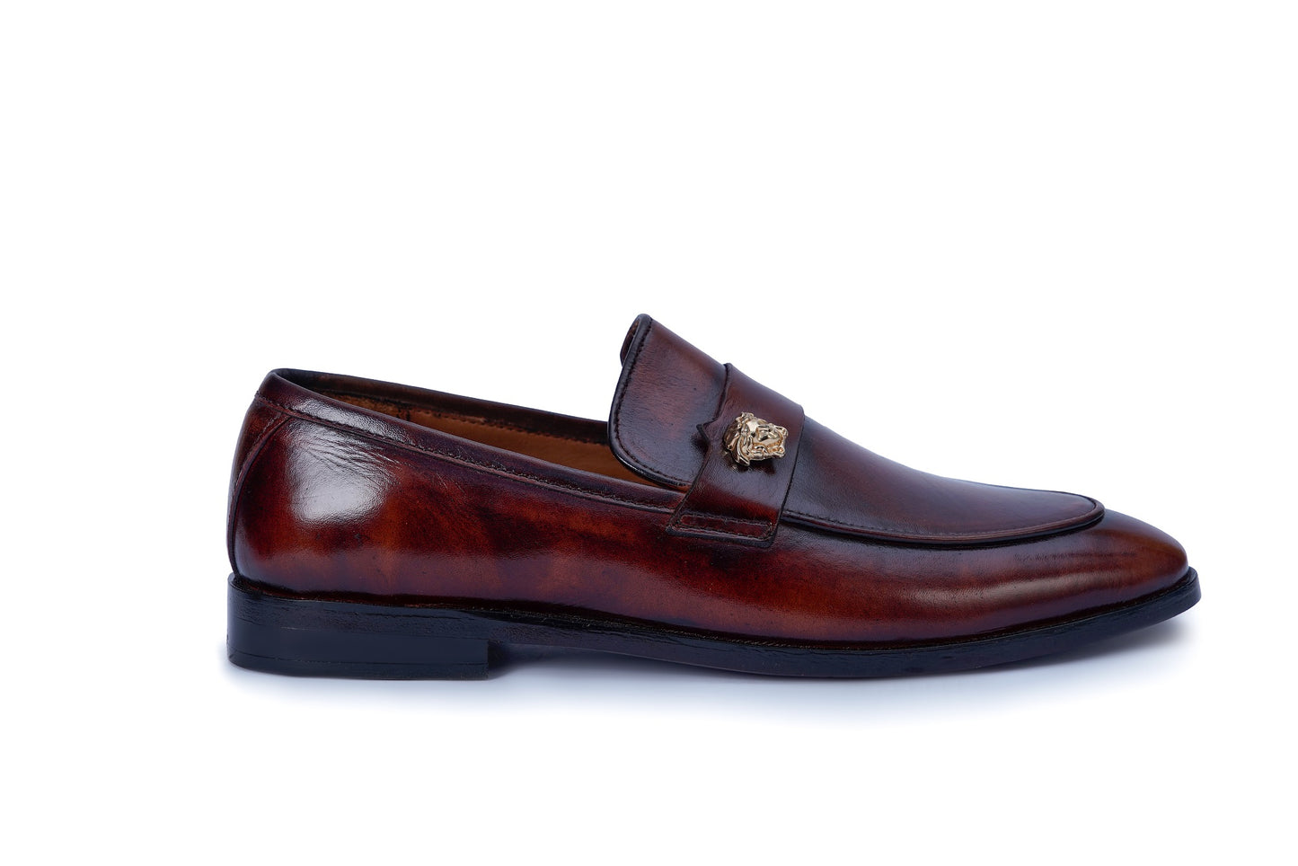 Men’s Brown Leather Horsebit Formal Loafers 00011