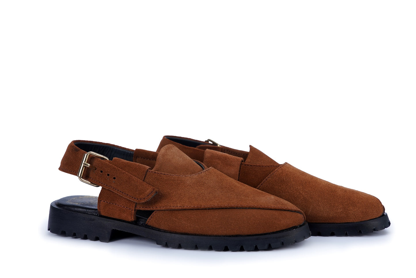 Men’s Classic Brown Leather Back-Strap Sandal – Comfortable Everyday Wear Psh-33