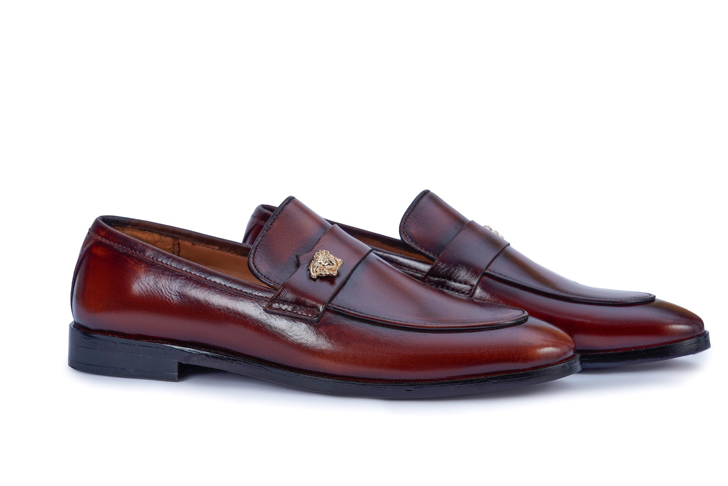 Men’s Brown Leather Horsebit Formal Loafers 00011