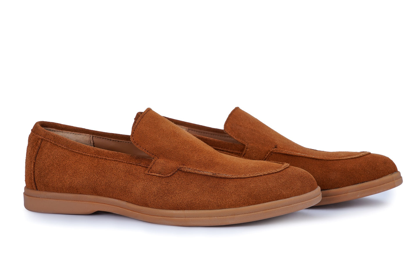 Classic Tan Suede Slip-On Loafers SD-01