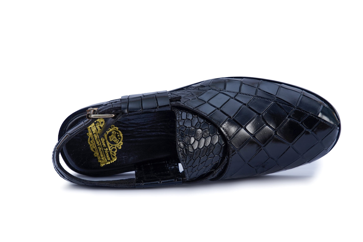 Men’s Black Woven Leather Sandals – Luxury Summer Footwear