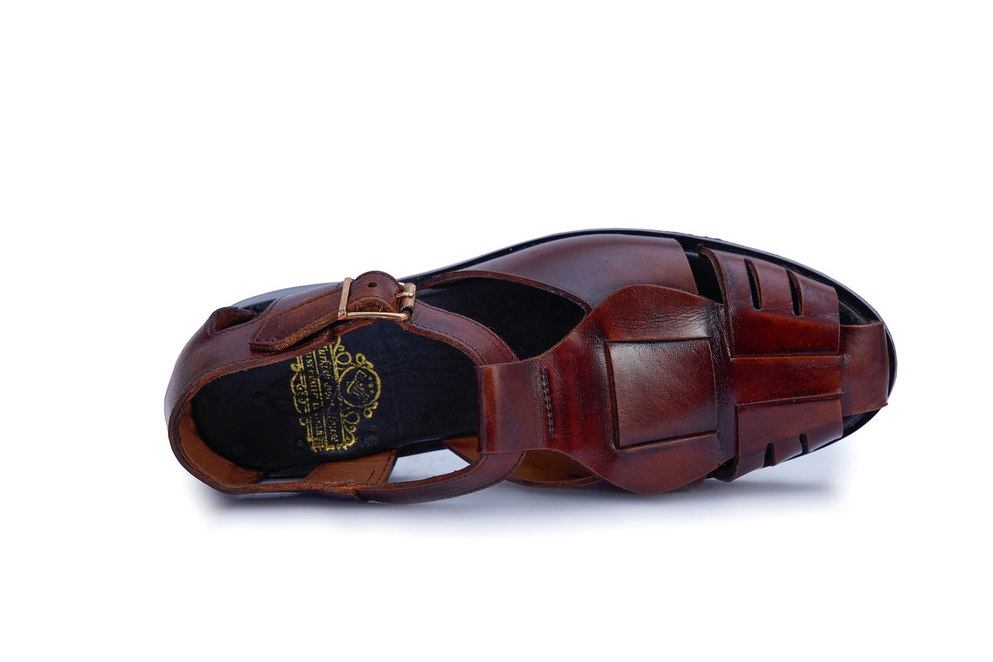 Men’s Premium Leather Buckle Sandal – Handcrafted Comfort Wear S-30